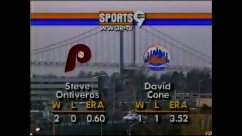 MLB: N.Y. Mets vs Philadelphia 4/19/1989