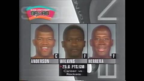NBA: San Antonio vs Houston 2/23/1997