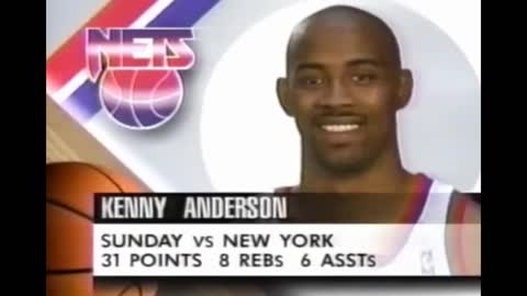NBA: New Jersey vs Chicago 4/5/1995<br>