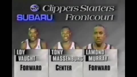 NBA: L.A. Clippers vs Seattle 12/10/1994