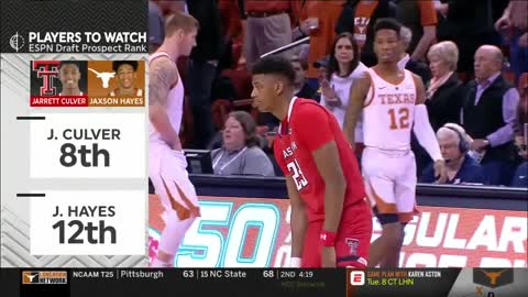 NCAAM: Texas Tech vs Texas 1/12/2019