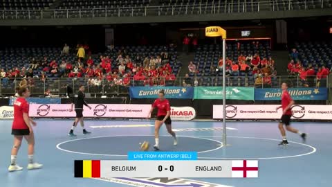 Korfball: Belgium vs England (European…