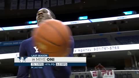NCAAM: Yale vs Memphis 11/17/2018