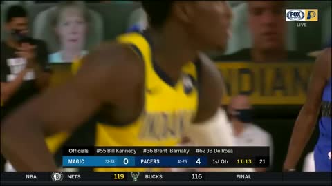 NBA: Orlando vs Indiana 8/4/2020