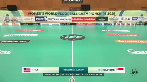 Floorball: United States vs Singapore…