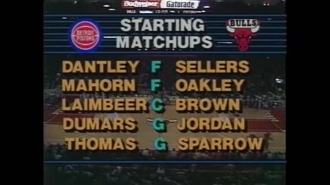 NBA: Chicago vs Detroit 1/16/1988