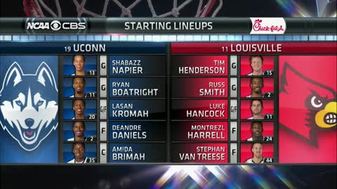 NCAAM: Connecticut vs Louisville 3/8/2014